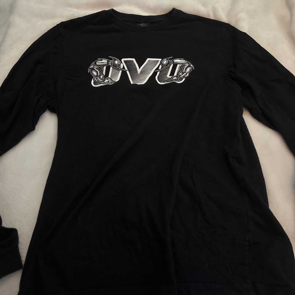 OVO Black Long Sleeve Shirt with Silver Logo